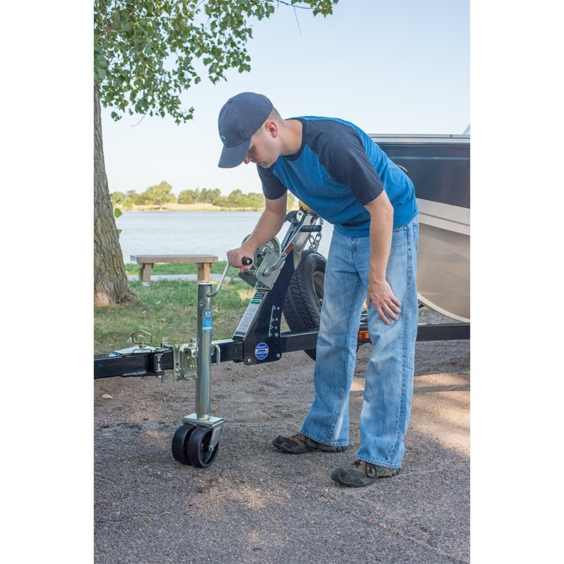 Dutton Lainson Corp Trailer Tongue Jack, 1500 lb Lift Capacity, 12 in Travel, 28 in Height - 22580