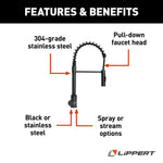 Lippert Faucet, Black Matte - 2021090598