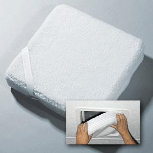 Ventmate Roof Vent Insulation, For 14 in x 14 in Vents, 3 in Thick Foam With R4 Insulation, White - 67304