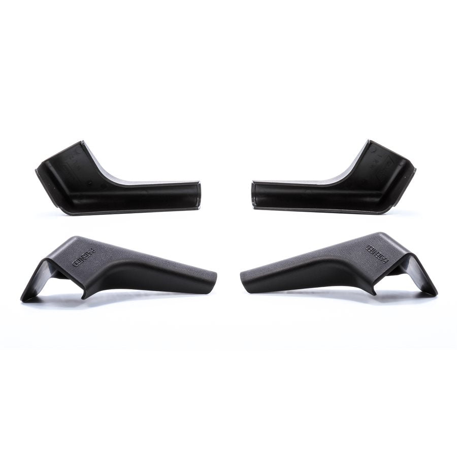 Camco Drip Rail Gutter Spout, Black, With 2 Left and 2 Right, Set of 4 - 42452