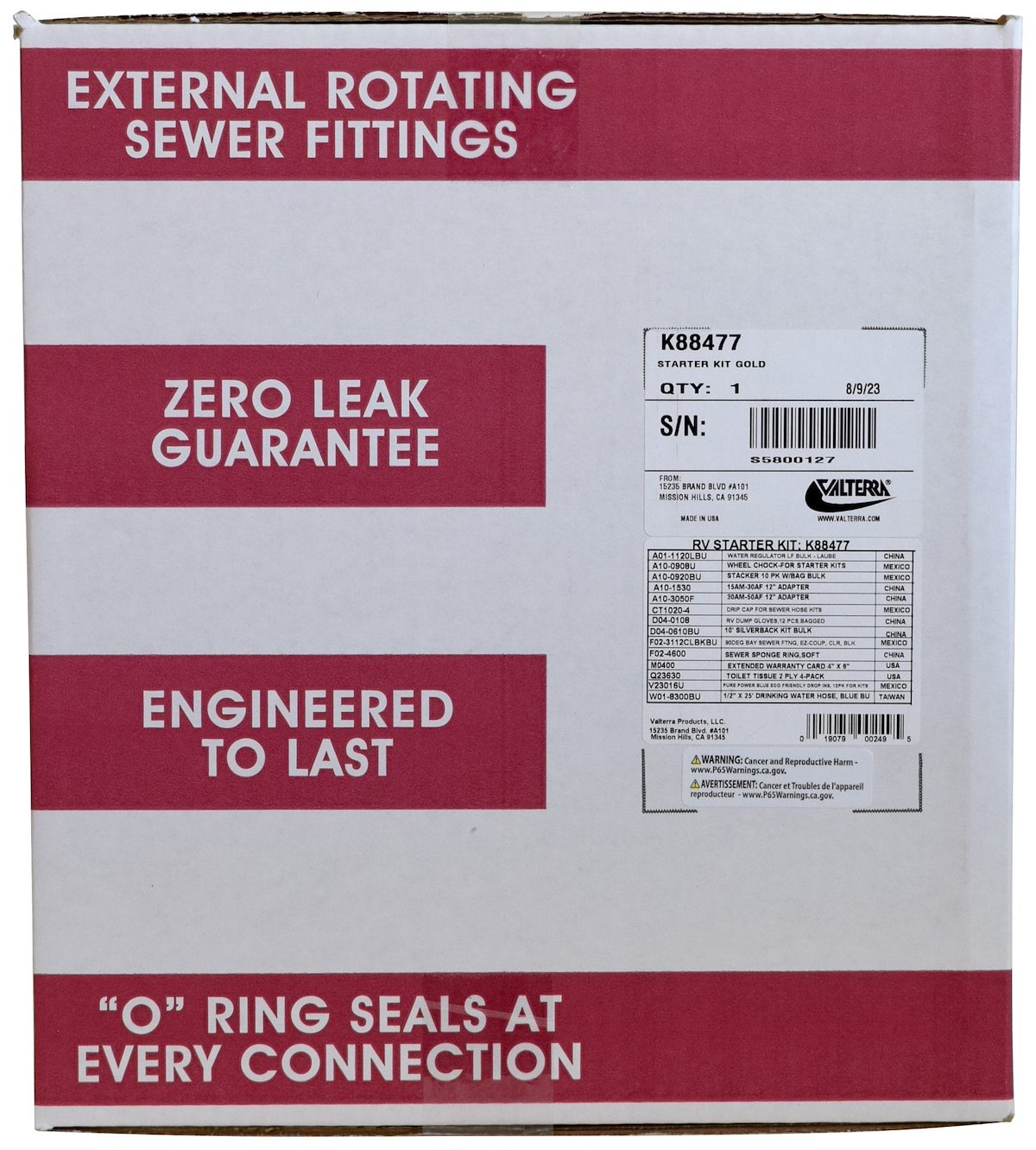 Valterra RV Start Up Kit - K88477
