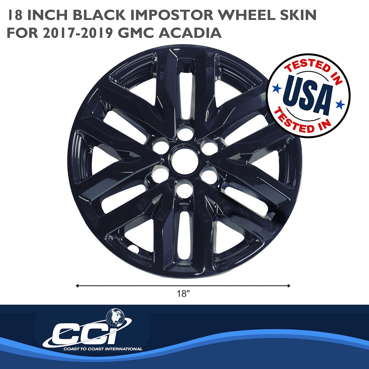 Coast2Coast Wheel Skins & Styled Wheel Covers IMP466BLK product image 2