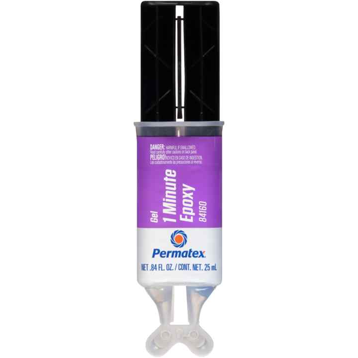 Permatex Epoxy, 1 Minute General Purpose, 0.84 oz Dual Syringe - 84160