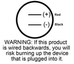 JR Products USB Outlet, Wired, 2.1 amp At 5 V, 1-1/8 in Mounting Hole - 15115