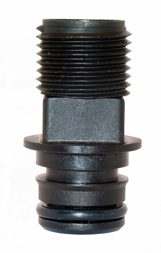 Flojet Fresh Water Fitting, Quick Connect Quad With EPDM O-Ring x 1/2 in Output - 20381000