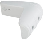 Attwood Marine Dock Edge, 11-3/4 in Length x 11-3/4 in Width x 4-1/2 in Height, White, Four 5/16 in Holes Pattern Mounting - 93531-1