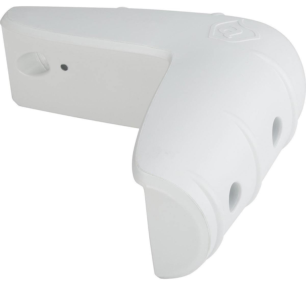 Attwood Marine Dock Edge, 11-3/4 in Length x 11-3/4 in Width x 4-1/2 in Height, White, Four 5/16 in Holes Pattern Mounting - 93531-1