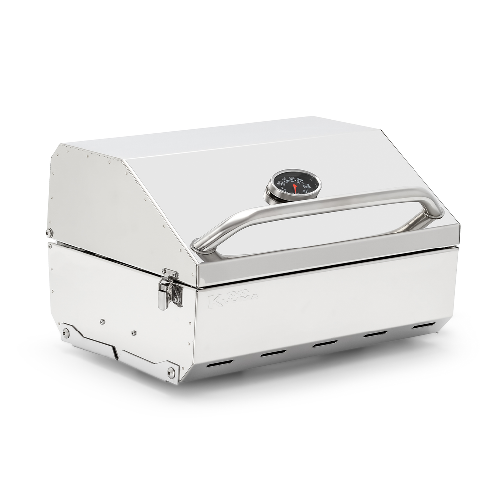 Camco Marine Barbeque Grill, Elite 216, 13000 BTU, 15 in Length x 22 in Width x 13 in Depth - 58155