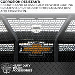 Cattleman HD Bumper, With 2 in Receiver Hitch, Glossy Powder Coated Black Steel - 2370PRSA