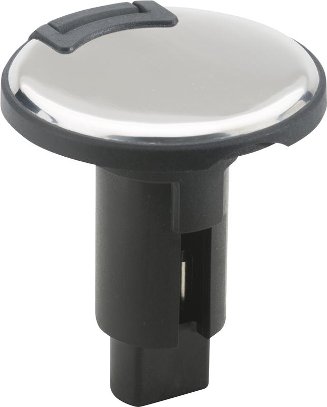 Attwood Marine Navigation Light Pole Base, LightArmor 910R Series, 2 Pins, 2.23 in Diameter - 910R2PSB-7