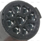 Pollak Trailer Wiring Connector, 9 Way Round Plug Side - 12-906