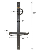 Rack-Em Tool Organizer, Holds 1 Chainsaw Or Similar Tool With A Loop Style Handle, Black/Gray, Steel - RA-3