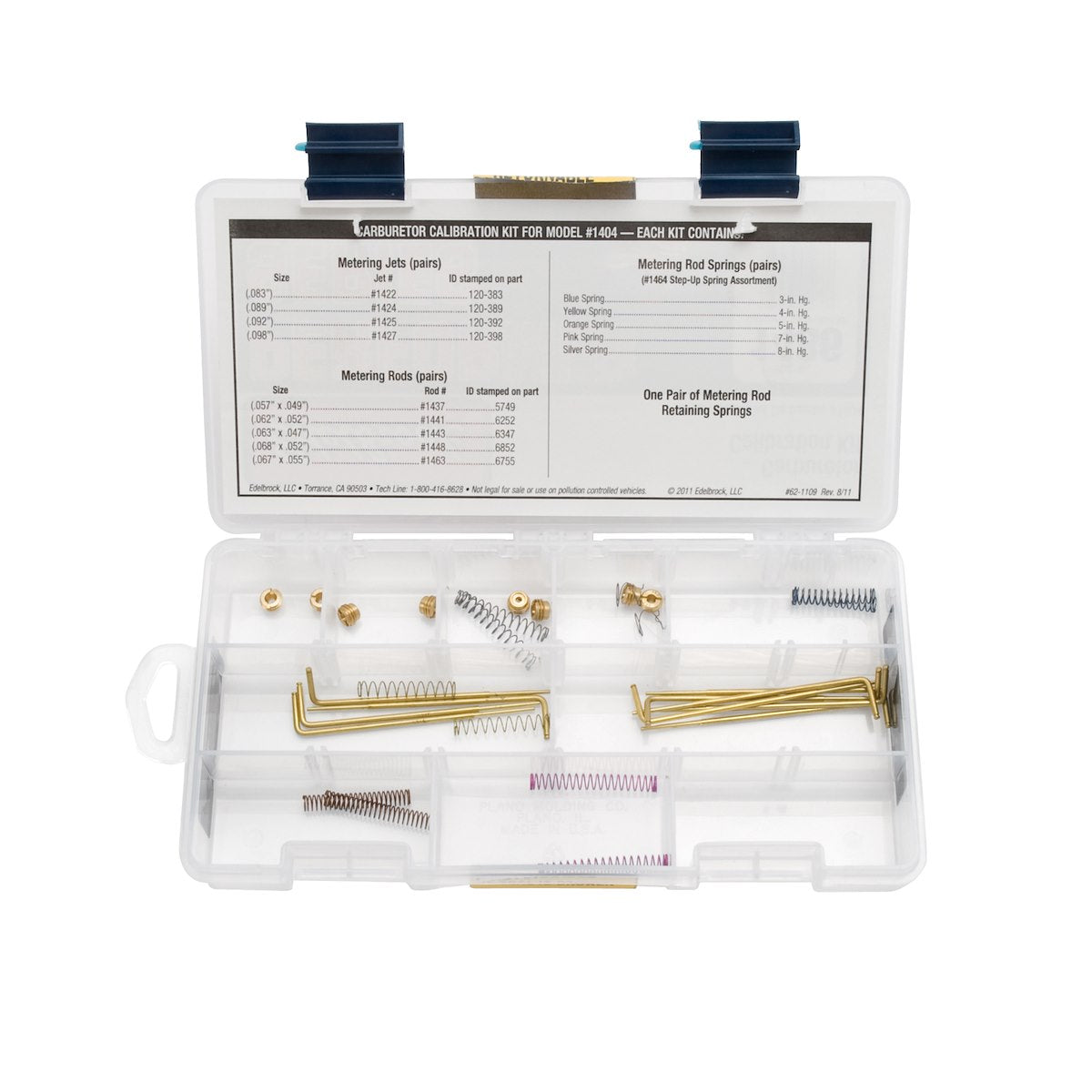 Edelbrock Carburetor Calibration Kit 1486 product image 2