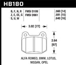 Hawk Performance Disc Brake Pads HB180Z.560 product image 2