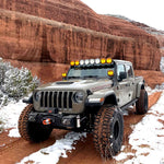 KC HiLiTES Light Bar Mounting Kit, To Mount 50 in Light Bar, Black, Steel - 7328