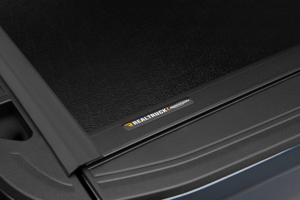 UnderCover Tonneau Cover, 2 Folds/3 Panels, Black Semi-Gloss Textured, Black - FX11024