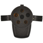 Pollak Trailer Wiring Connector Adapter, 6-Pole Round Vehicle End To 4-Way Flat Trailer End - 6P-102V