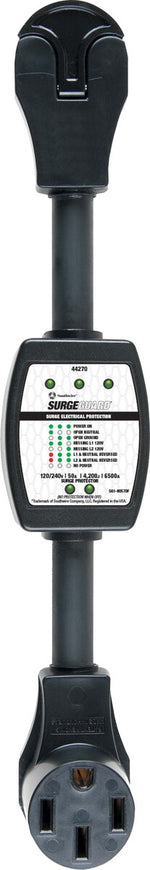 SouthWire Corp. Surge Protector, 50 amp, 4200 Joules Of Power Surge Protection, 120/240 V - 44270
