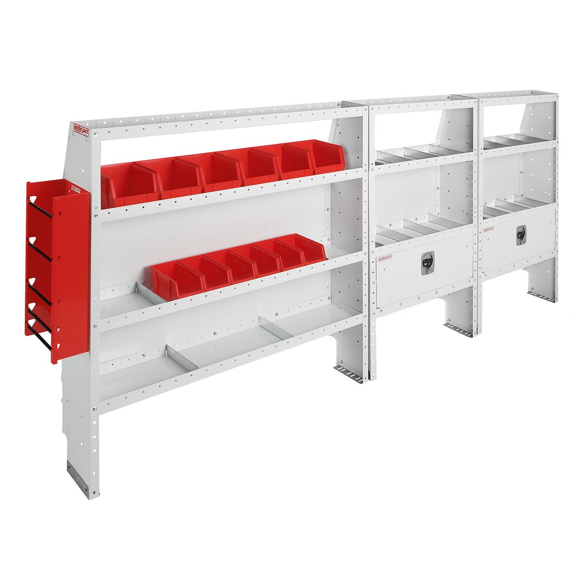 Weather Guard Van Storage System Kit, White - 600-8414X