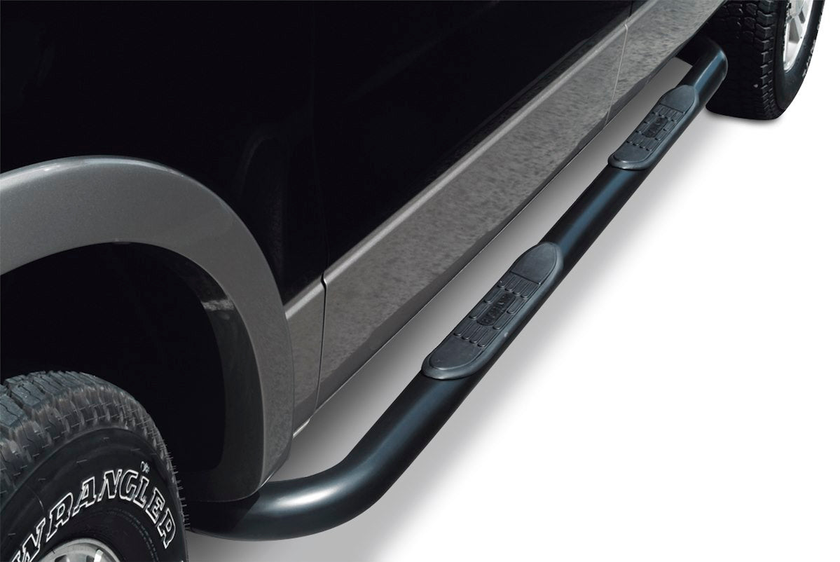 Big Country Nerf Bar, 3 in Round Bent, Black, Steel - 372031