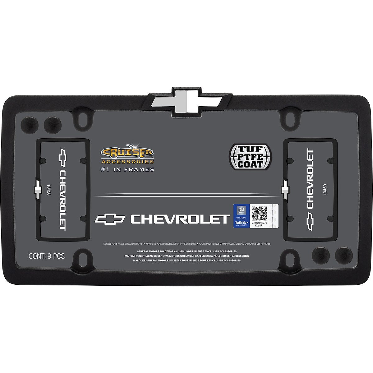 Cruiser License Plate Frame, Matte Black - 10450