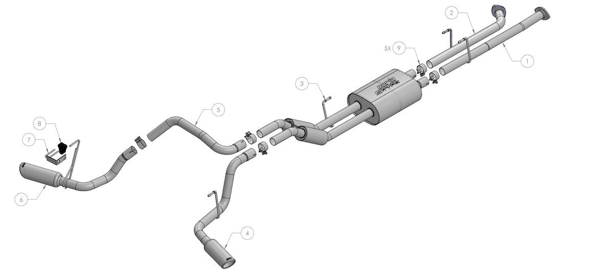 Borla Exhaust System Kit 140332 product image 2