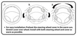 Plasticolor Steering Wheel Cover, Black - 006733R01