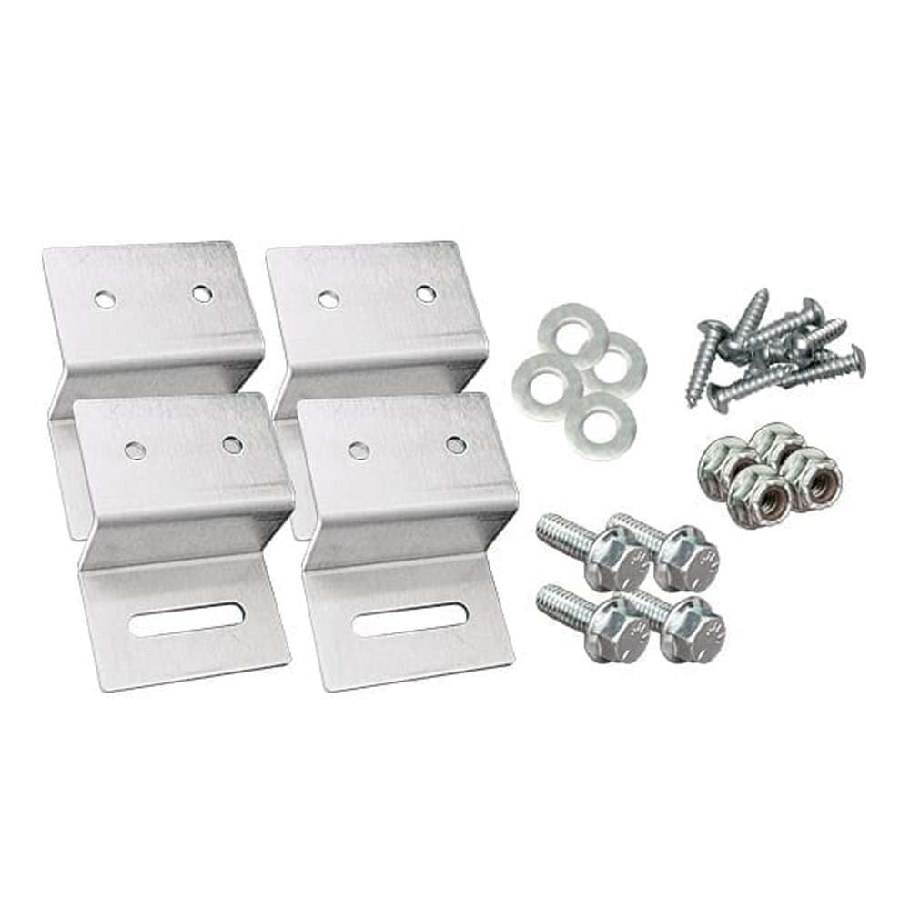 Go Power Solar Panel Mounting Kit, With Z Brackets/2 Expansion Plugs/Mounting Hardware - GP-MH-4-KB