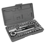 Performance Tool Socket Set, 1/4 in/3/8 in Drive, Set Of 40 - W1173