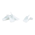 Camco Drip Rail Gutter Spout, White, Set of 4 - 42123