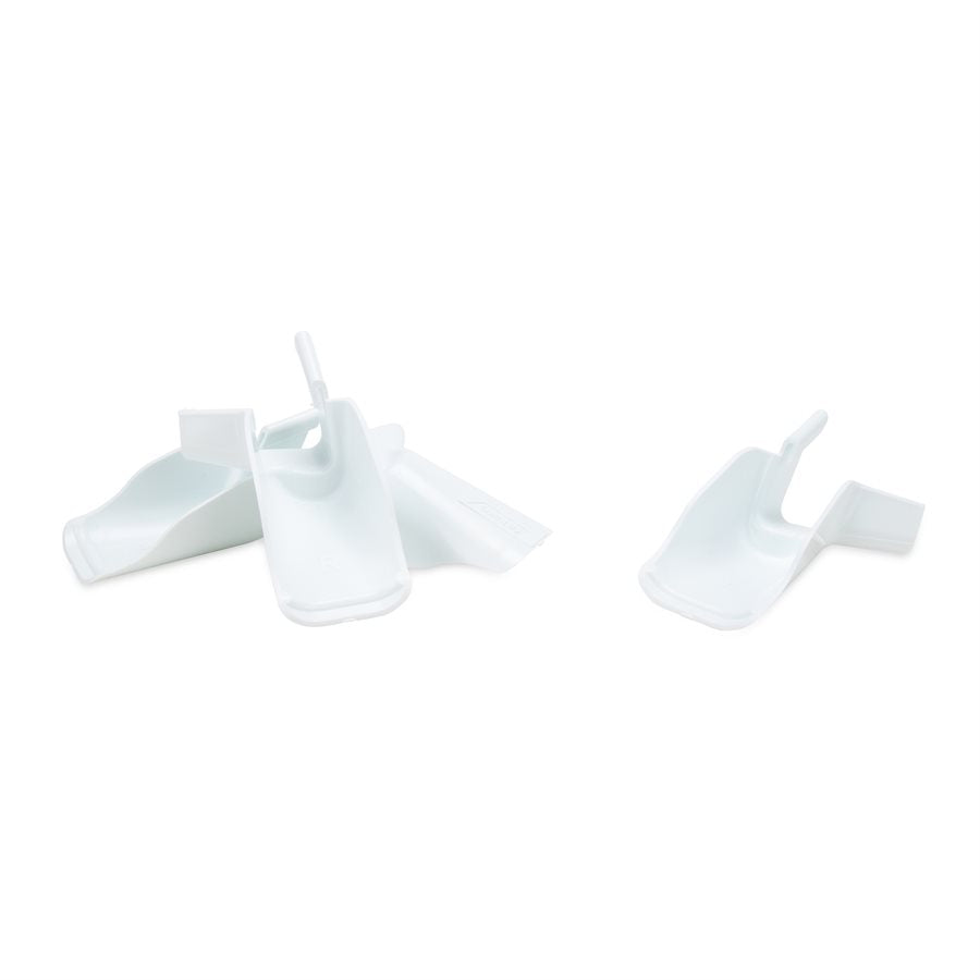 Camco Drip Rail Gutter Spout, White, Set of 4 - 42123