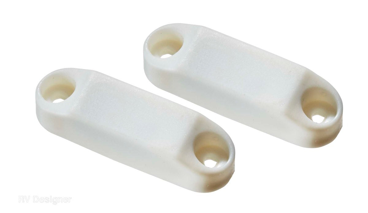RV Designer Door Catch, White, Set Of 2 - L608
