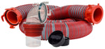 Valterra Sewer Hose, 15 ft Extended Length, 3 in Diameter, 25 Mil TPE Material - D04-0450