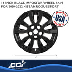Coast2Coast Wheel Skins & Styled Wheel Covers IWCIMP489BLK product image 3
