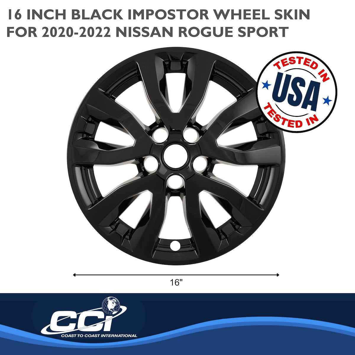 Coast2Coast Wheel Skins & Styled Wheel Covers IWCIMP489BLK product image 3
