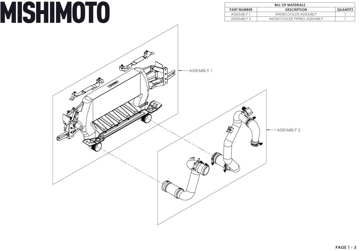 Mishimoto Intercooler Kit MMINT-BR23-21HKSLP product image 11
