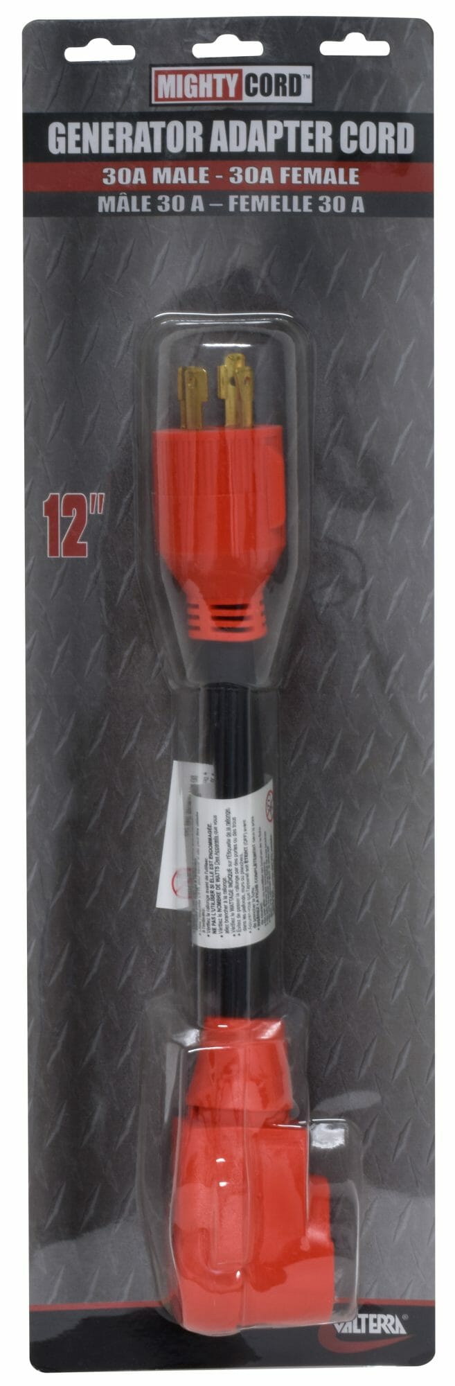 Valterra Power Cord Adapter, 12 in Length - A10-G30430VP