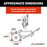 Lippert Awning Motor, Replacement Motor For Solera Power Awnings Built After 7-15-2015, With 2-Way Connector - 373566