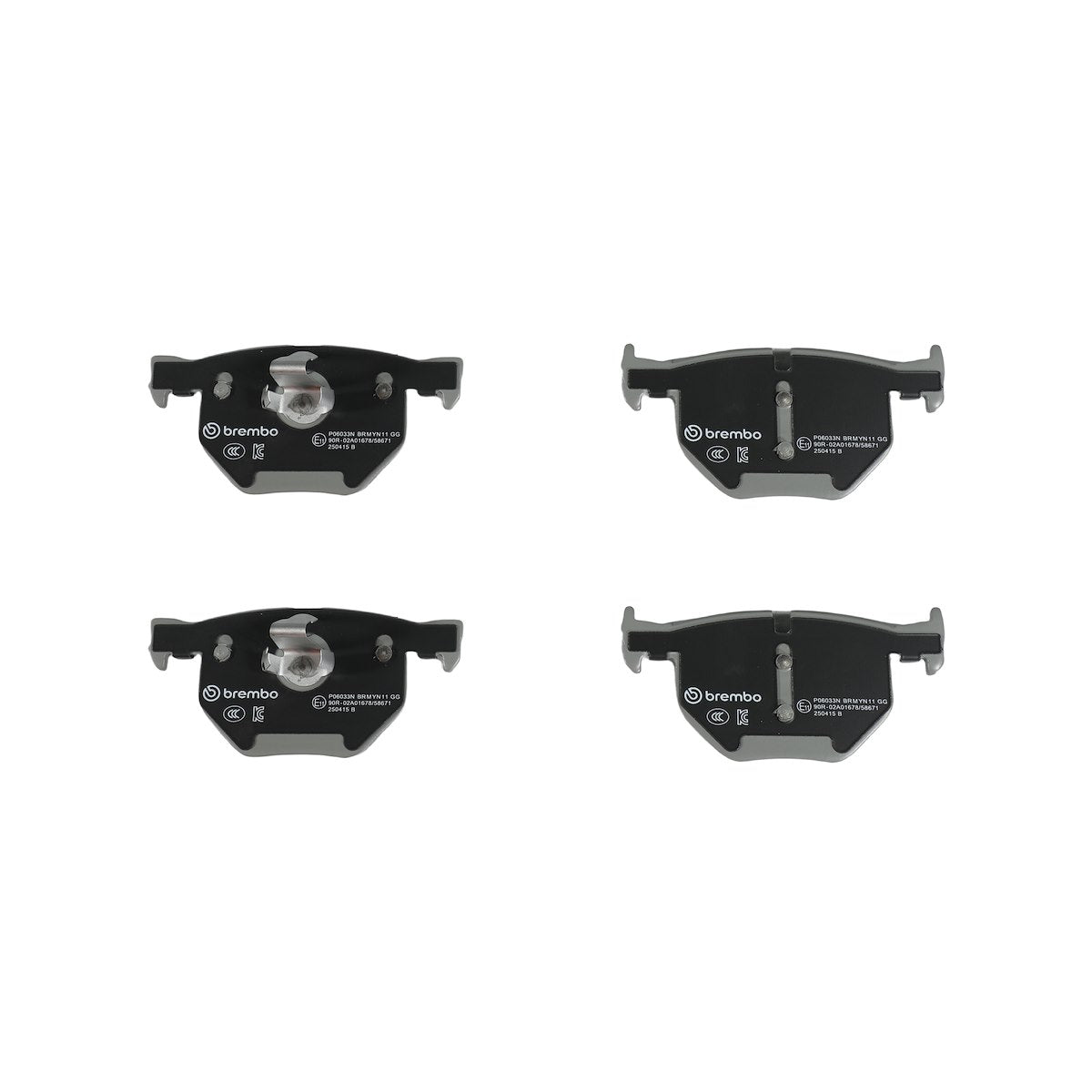 Brembo Brake Pad, FMSI Number D1042-7427, Ceramic, Set Of 4 - P06033N