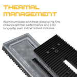 Putco Warning Light, 12 in Length x 4 in Width, LED Strobe, Dual Zone Amber And White - 960112
