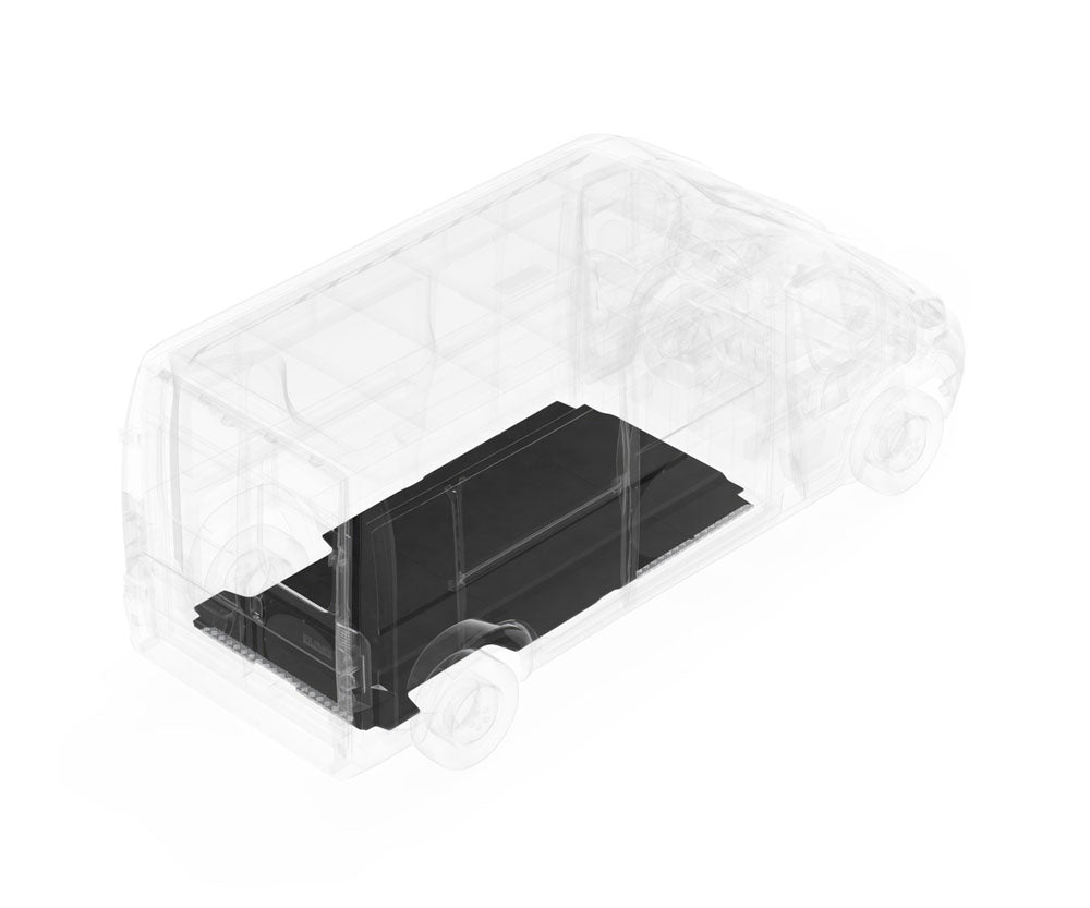 Legend Fleet Cargo Area Liner, Black, 3 Piece - 642-135-6441