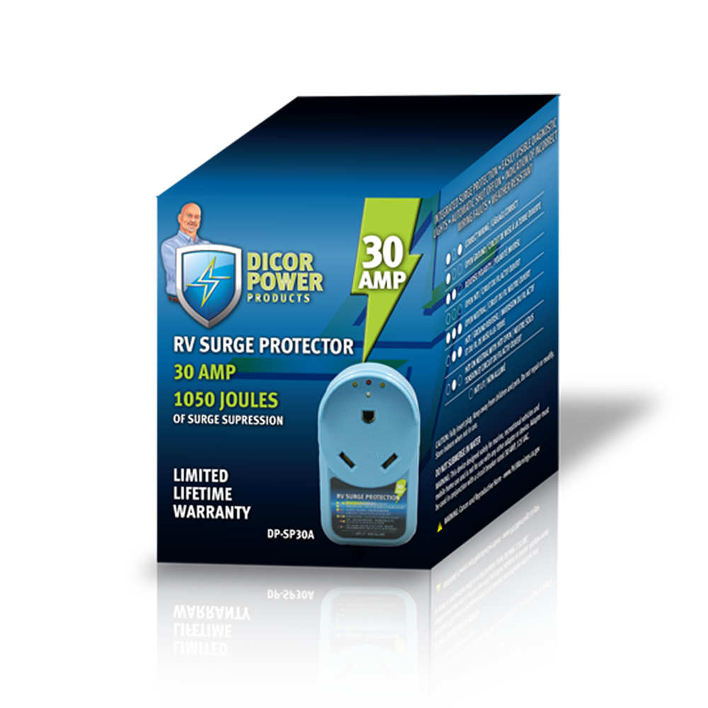 Dicor Corp. Surge Protector, 30 amp, Up To 1050 Joules - DP-SP30A