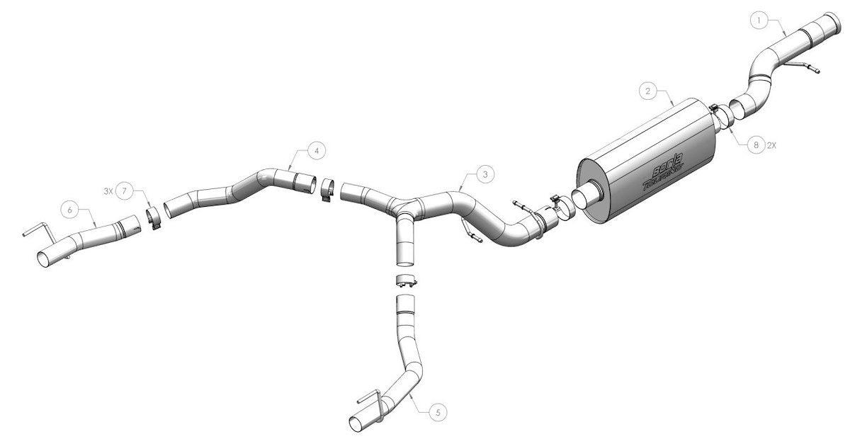 Borla Exhaust System Kit 140890 product image 2