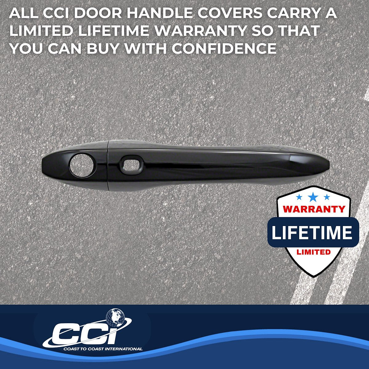 Coast2Coast Door Handle Covers CCIDH68582SBK product image 4