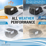 Ventmate Roof Vent Cover, MAKO Series, For 14 in x 14 in MAKO Series Vents, Black - 67316