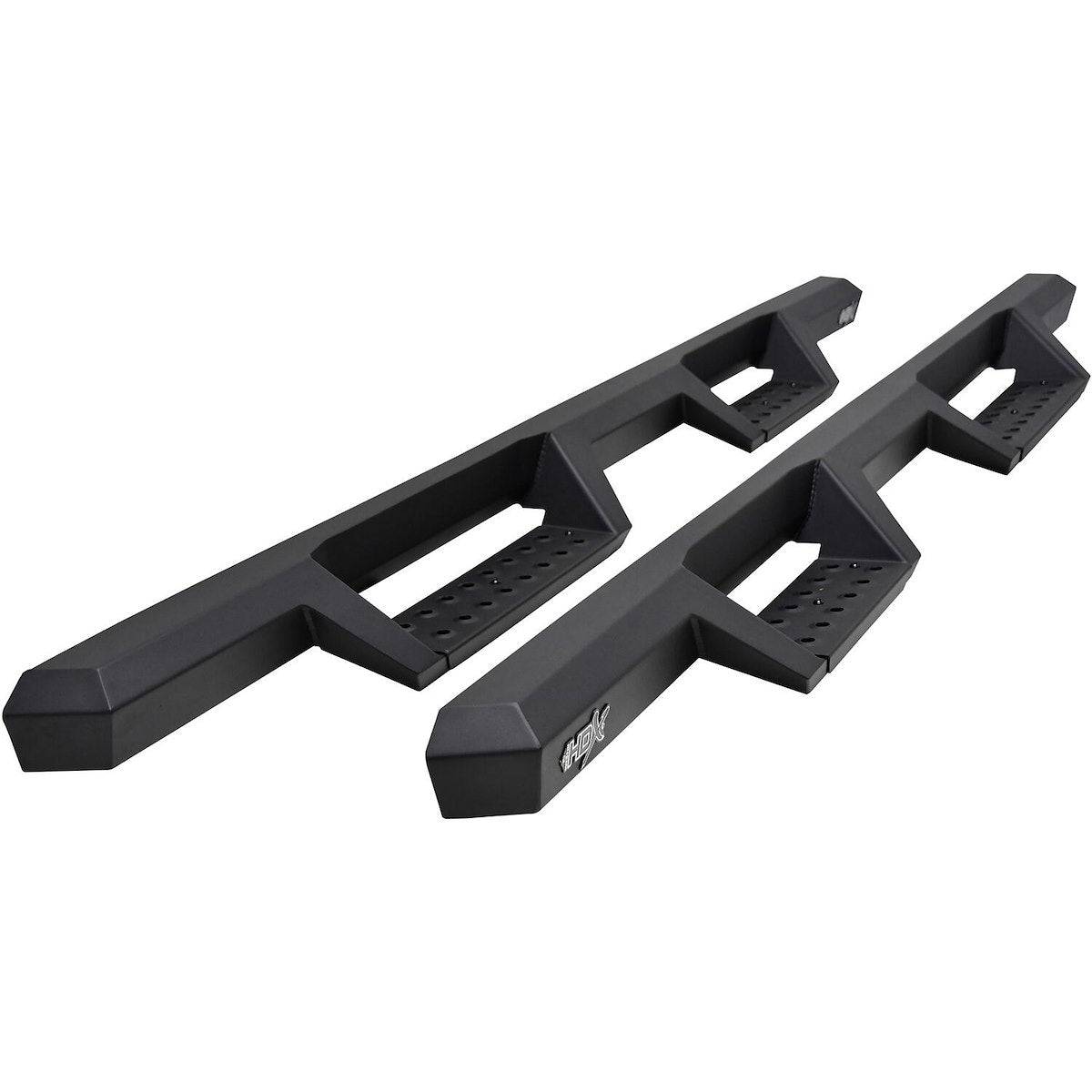 Westin Nerf Bar, 3 in Square Straight, Black, Mild Steel - 56-14155