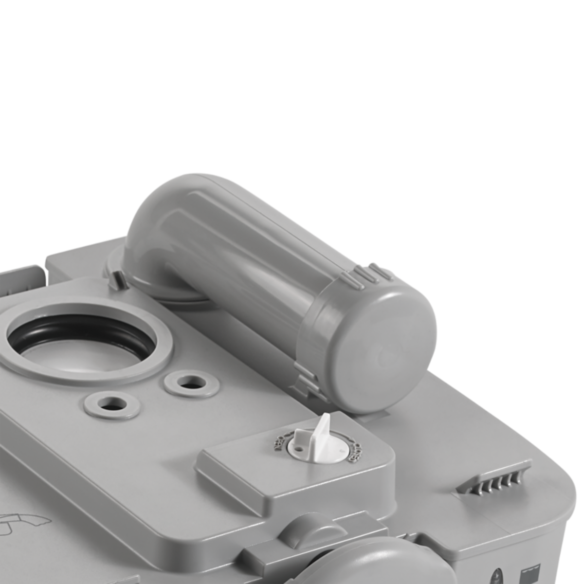 Dometic Toilet, 972 Model, 2.6 gal Size, 12-1/2 in Height x 13-1/8 in Width x 15-1/4 in Depth - 301097206