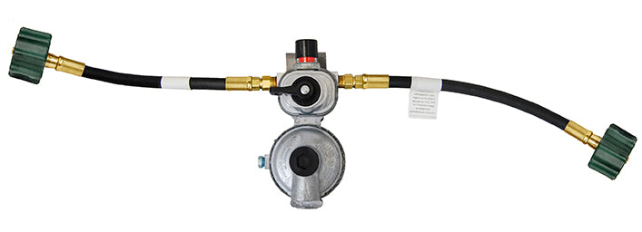 Marshall Excelsior Propane Regulator, 1/4 in Female Inverted Flare X 3/8 in FPT, 225000 BTU I Stage/150000 BTU II Stage - MEGR-253P-PT15