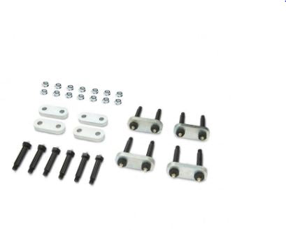 Lippert Leaf Spring Shackle, 2-1/4 in Shackle, For 8000 lb Tandem Axles, With 4 Shackle Assembly/4 Shackle Links/6 Bolts And 14 Nuts - 146291
