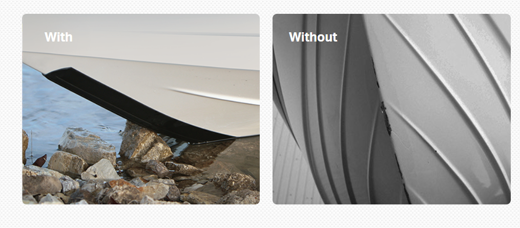 Megaware KeelGuard Keel Guard, Fits Up To 20 ft Boat, 3M Adhesive Mount, 5 in Width x 7 ft Length - 20207